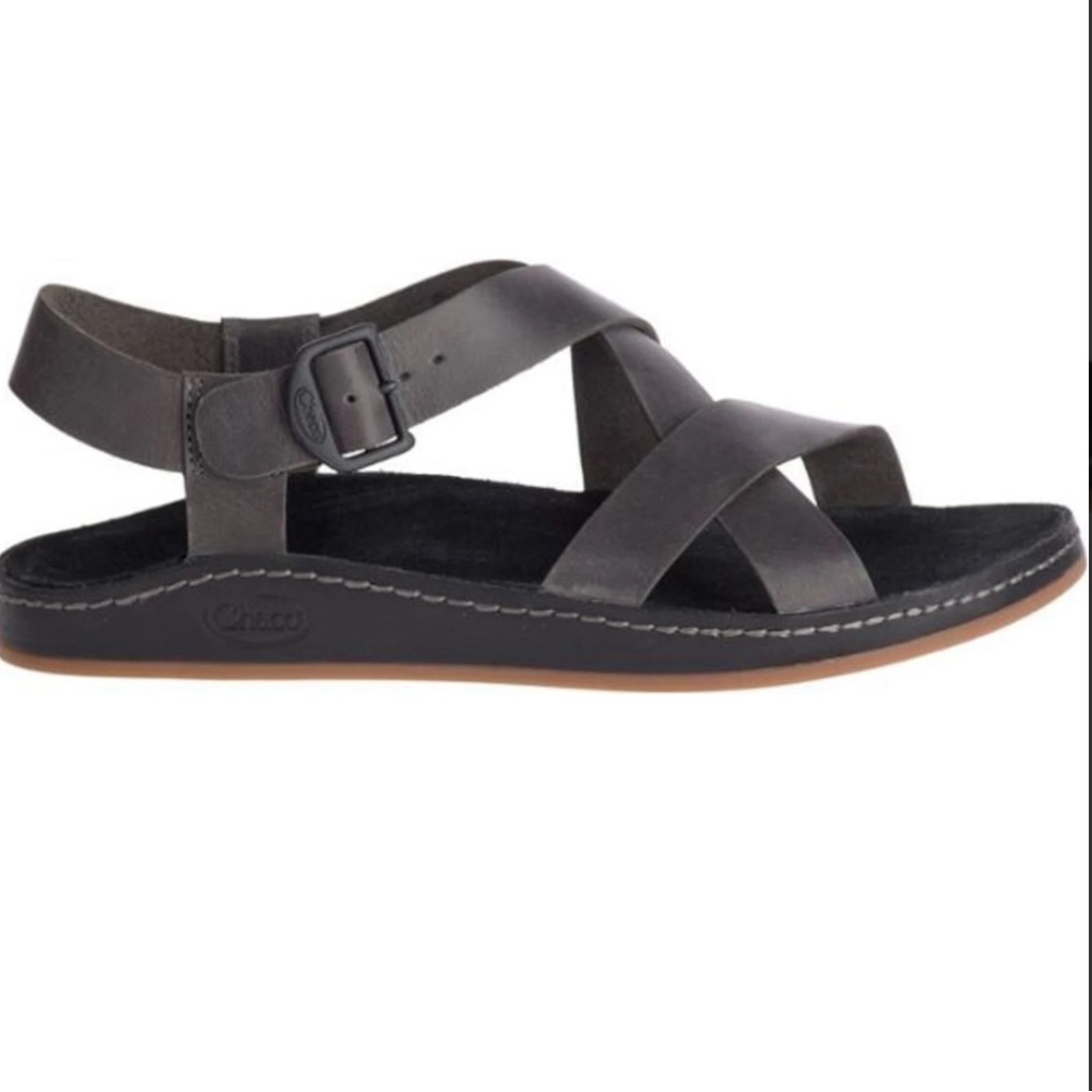 Chaco Women's Strappy Leather Sandals in Dark Brown